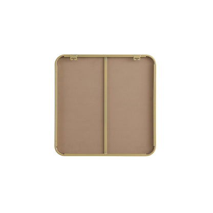 Contour Metal Square Mirror 24x24 in Brass