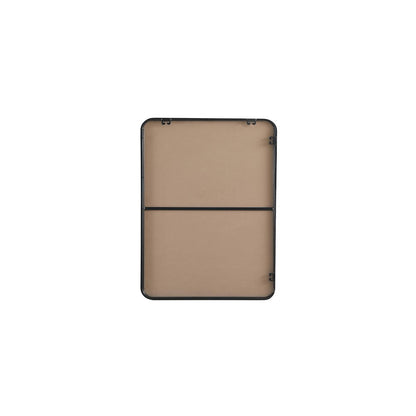 Contour Metal Rectangle Mirror 24x32 in Black
