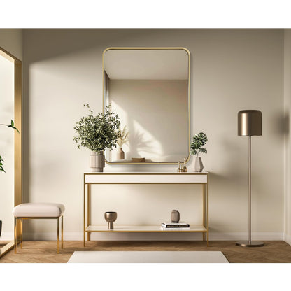 Contour Metal Rectangle Mirror 24x32 in Brass