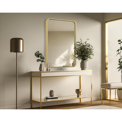 Contour Metal Rectangle Mirror 24x32 in Brass