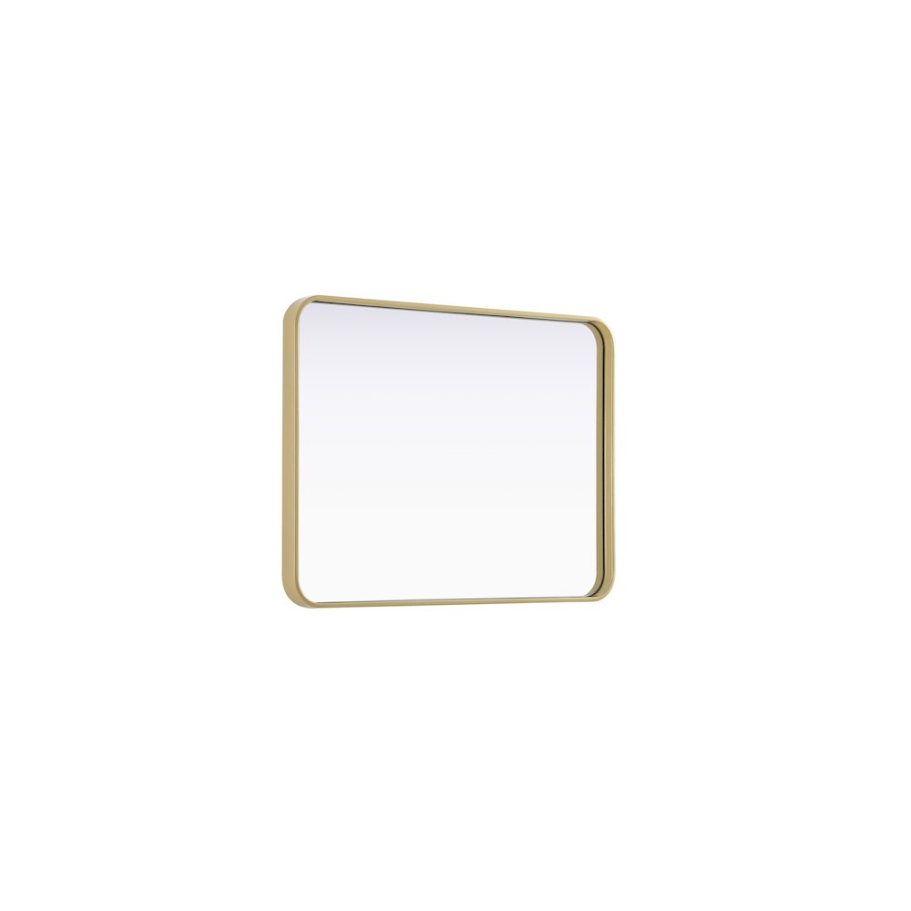 Contour Metal Rectangle Mirror 24x32 in Brass