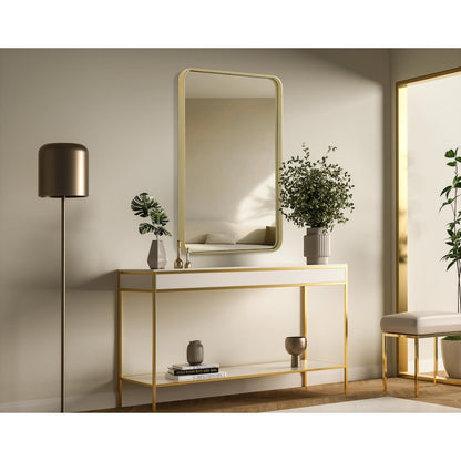 Contour Metal Rectangle Mirror 24x36 in Brass