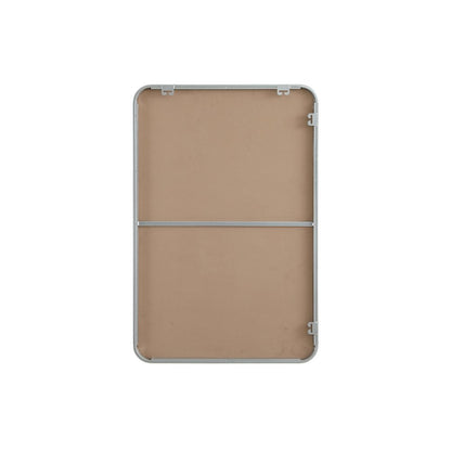 Contour Metal Rectangle Mirror 24x36 in Silver