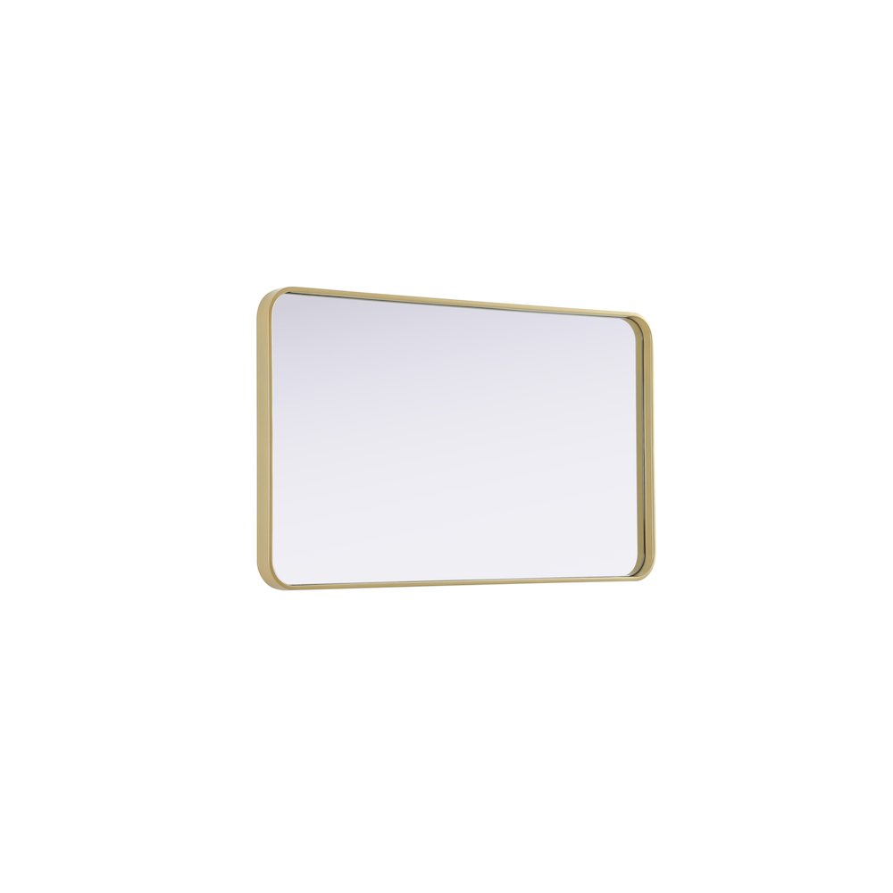 Contour Metal Rectangle Mirror 24x40 in Brass