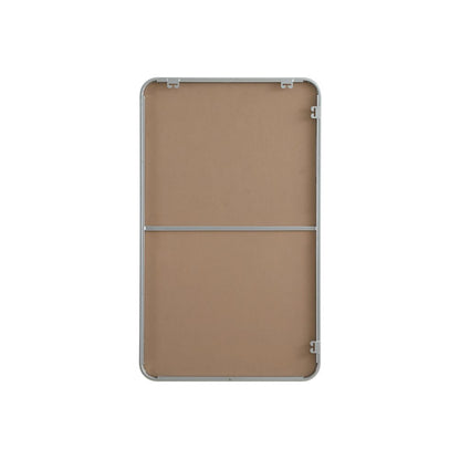 Contour Metal Rectangle Mirror 24x40 in Silver