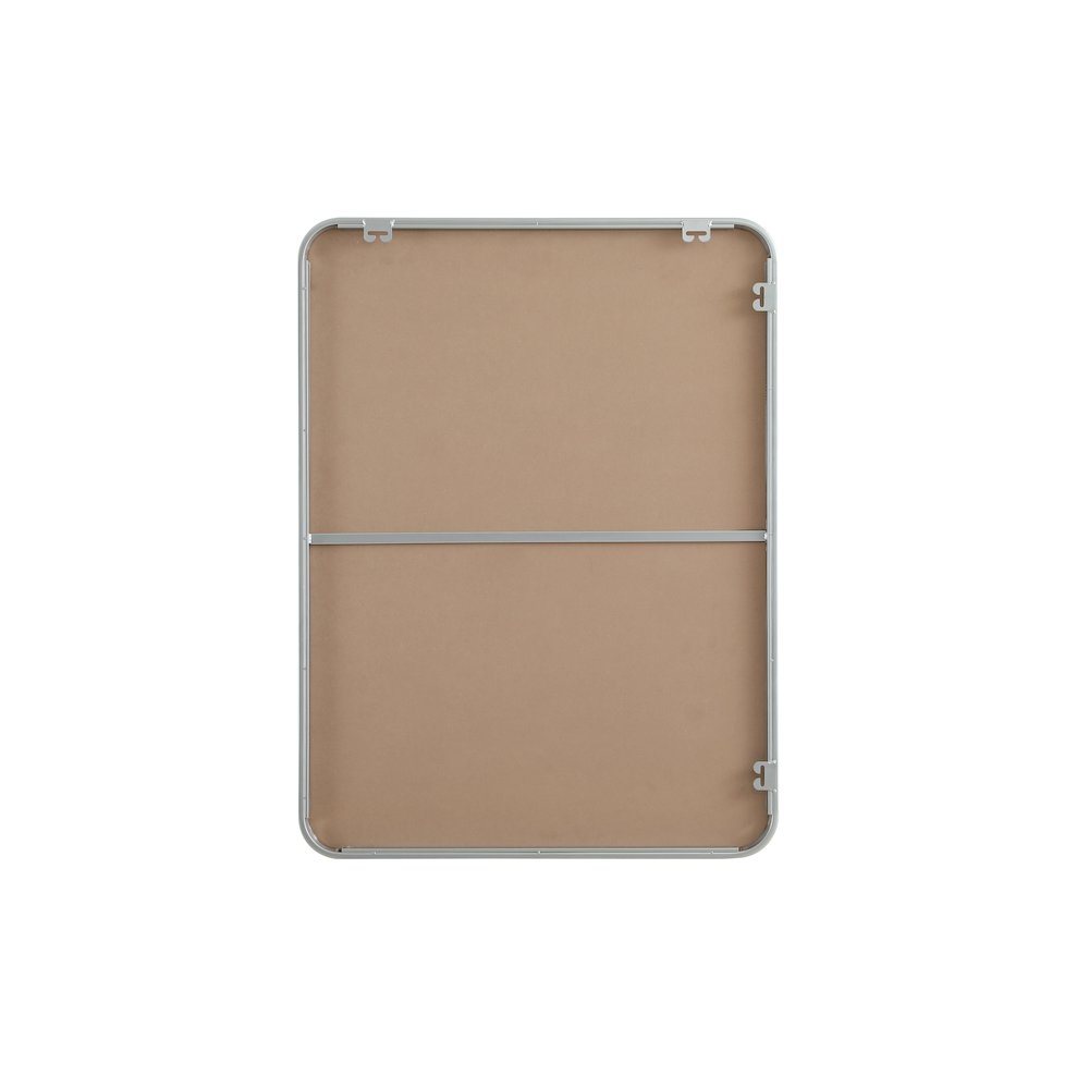 Contour Metal Rectangle Mirror 27x36 in Silver