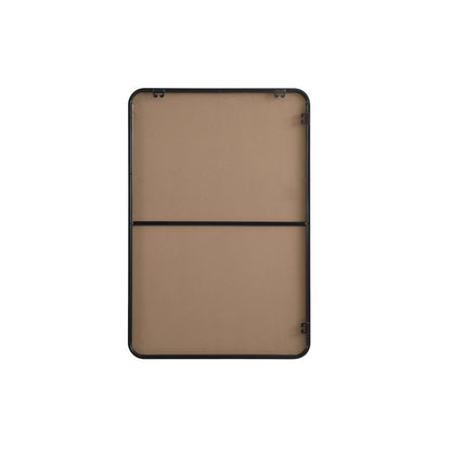 Contour Metal Rectangle Mirror 27x40 in Black