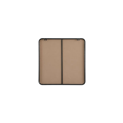 Contour Metal Square Mirror 30x30 in Black