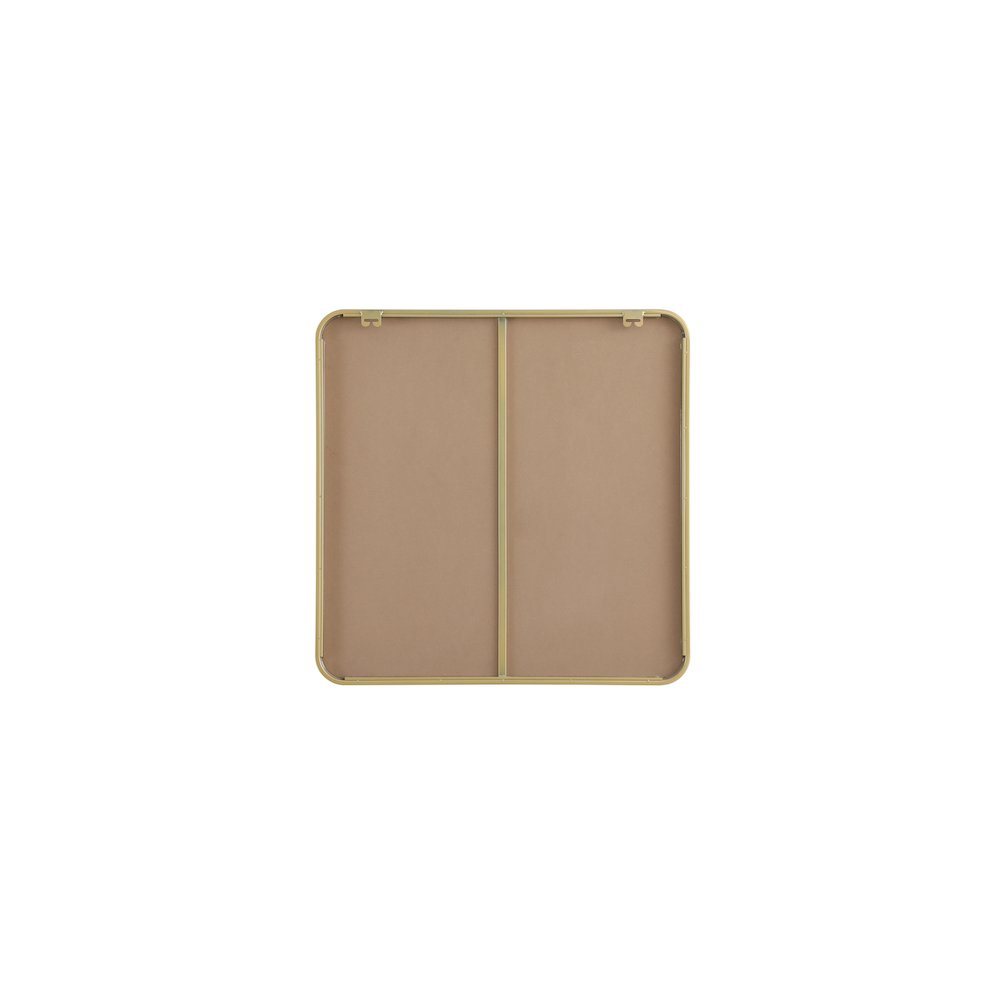 Contour Metal Square Mirror 30x30 in Brass