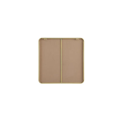 Contour Metal Square Mirror 30x30 in Brass