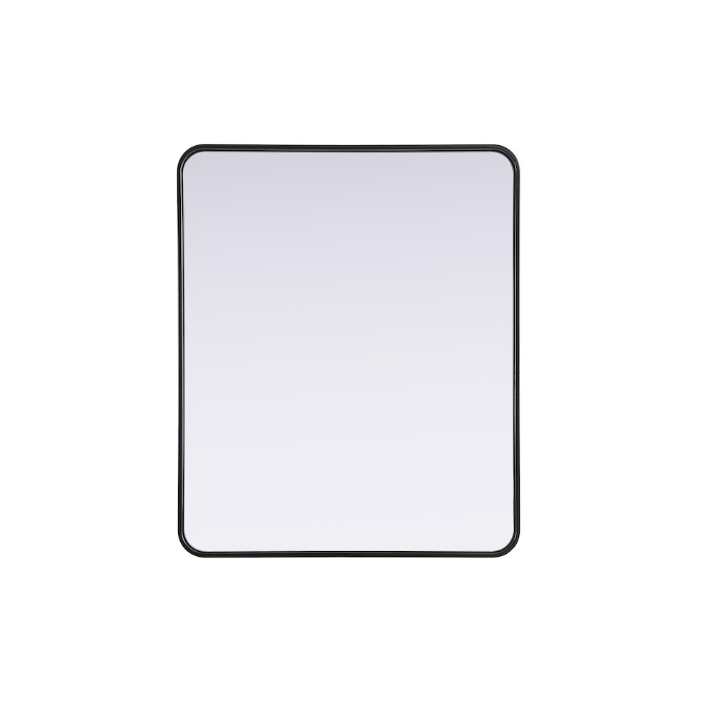 Contour Metal Rectangle Mirror 30x36 in Black