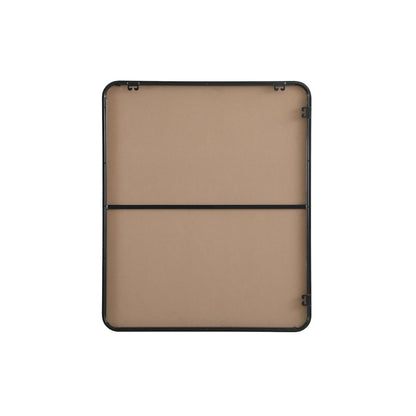 Contour Metal Rectangle Mirror 30x36 in Black