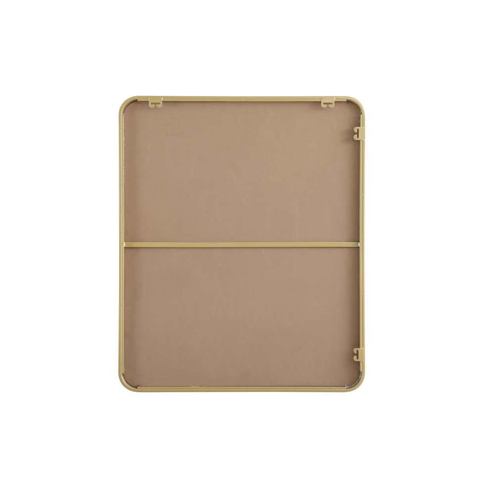 Contour Metal Rectangle Mirror 30x36 in Brass