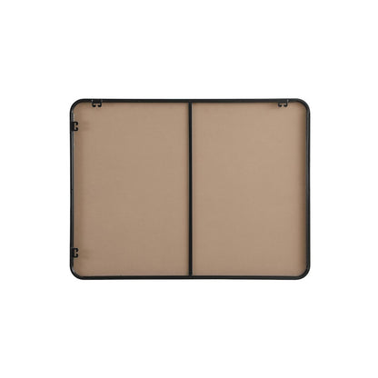 Contour Metal Rectangle Mirror 30x40 in Black