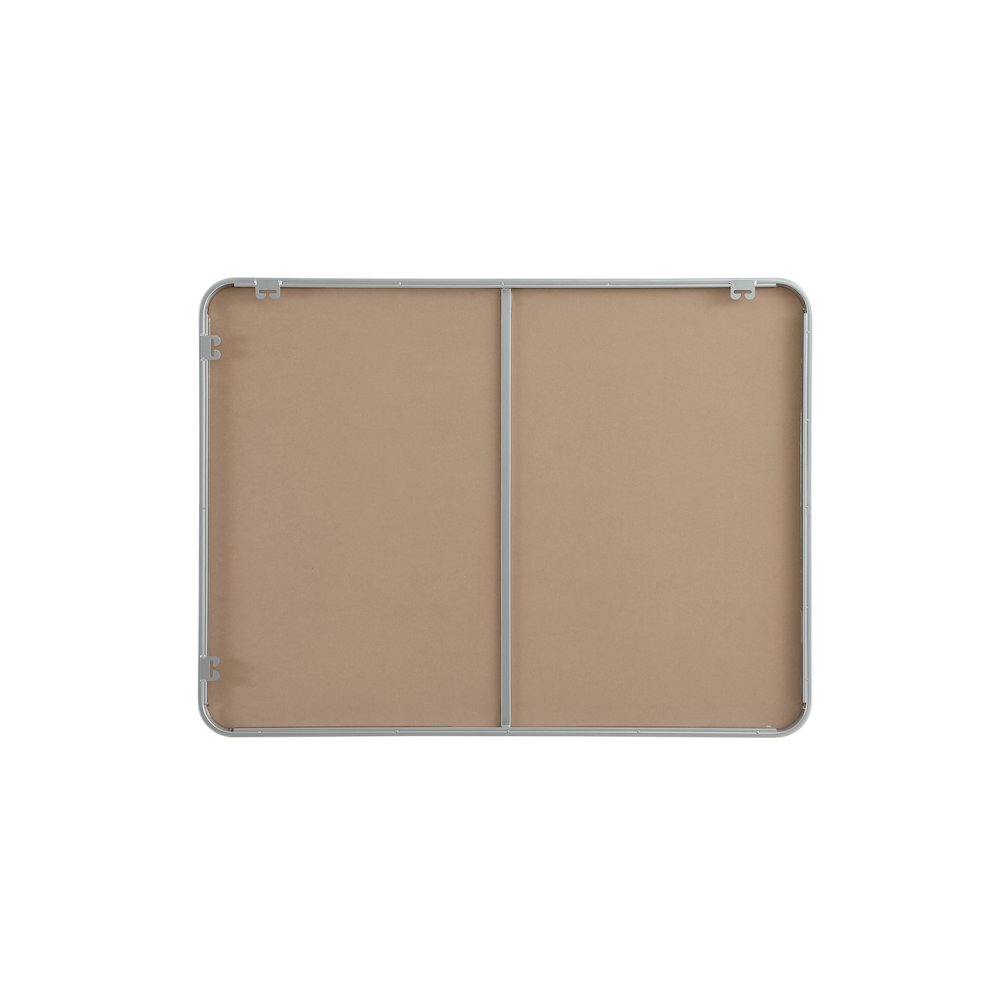 Contour Metal Rectangle Mirror 30x40 in Silver