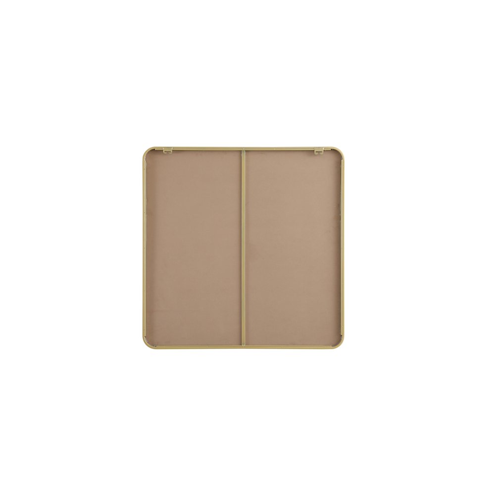 Contour Metal Rectangle Mirror 36x36 in Brass
