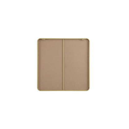 Contour Metal Rectangle Mirror 36x36 in Brass