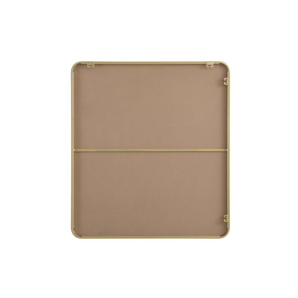 Contour Metal Rectangle Mirror 36x40 in Brass