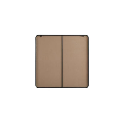 Contour Metal Square Mirror 42x42 in Black