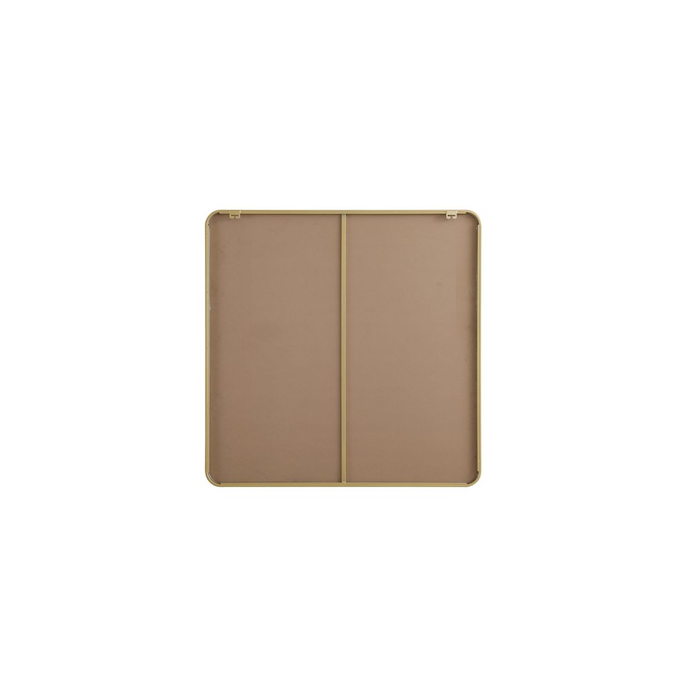 Contour Metal Square Mirror 42x42 in Brass