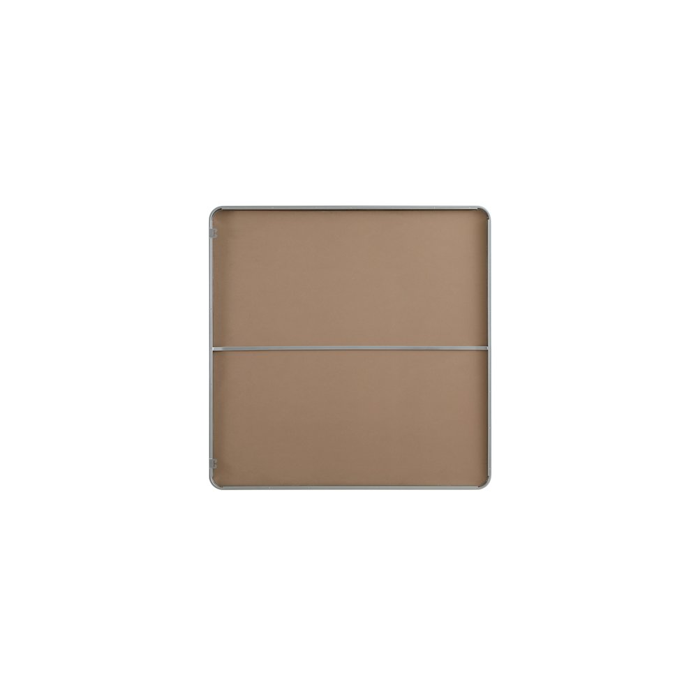 Contour Metal Square Mirror 48x48 in Silver