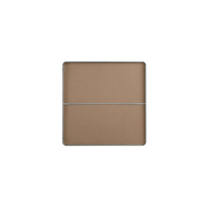 Contour Metal Square Mirror 48x48 in Silver