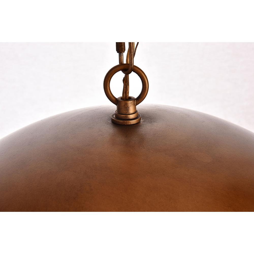 Merce Collection Pendant D20 H12.75 Lt:1 Manual Brass Finish