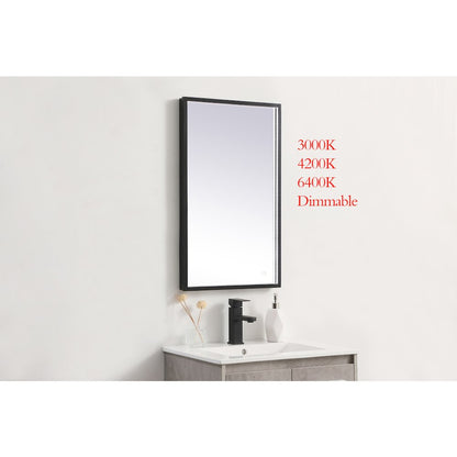 Pier 18x30 inch LED mirror with adjustable color temperature