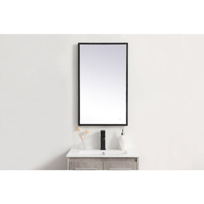 Pier 18x30 inch LED mirror with adjustable color temperature