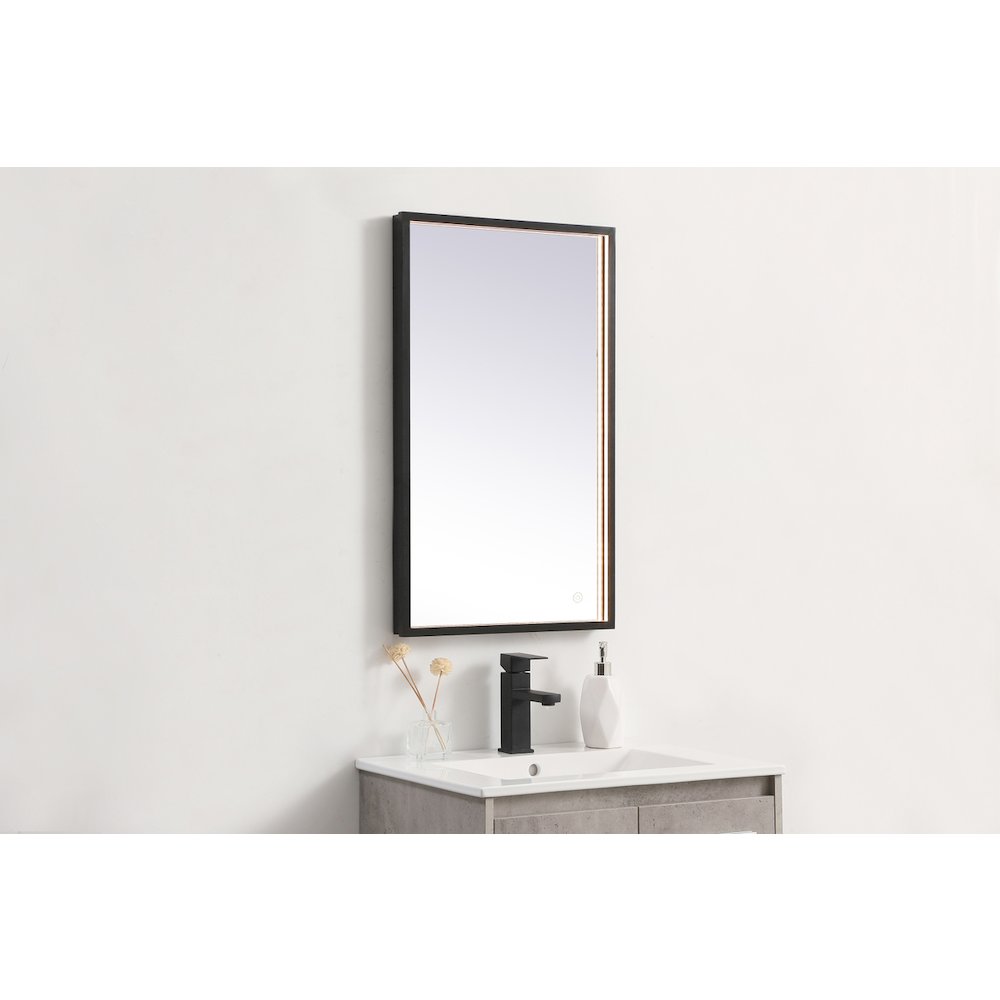 Pier 18x30 inch LED mirror with adjustable color temperature