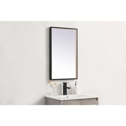 Pier 18x30 inch LED mirror with adjustable color temperature