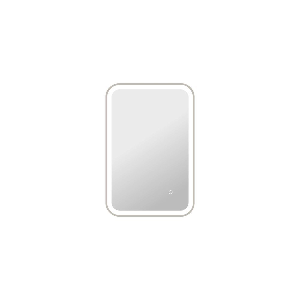 30 Inch Rectangle LED Front and Backlit Wall Mirror in Silver