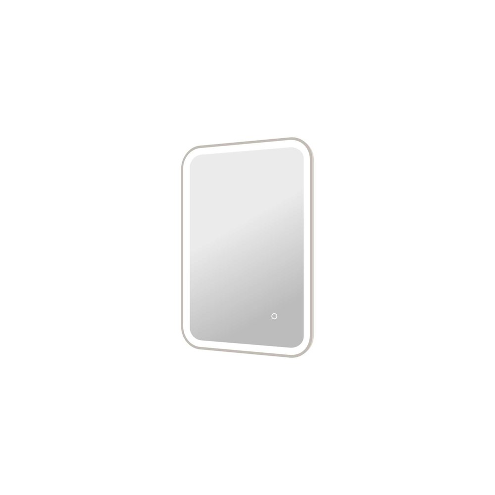 30 Inch Rectangle LED Front and Backlit Wall Mirror in Silver