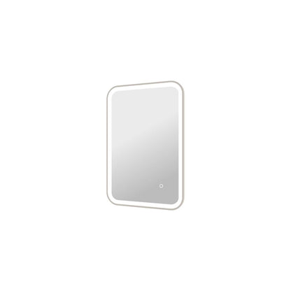 30 Inch Rectangle LED Front and Backlit Wall Mirror in Silver