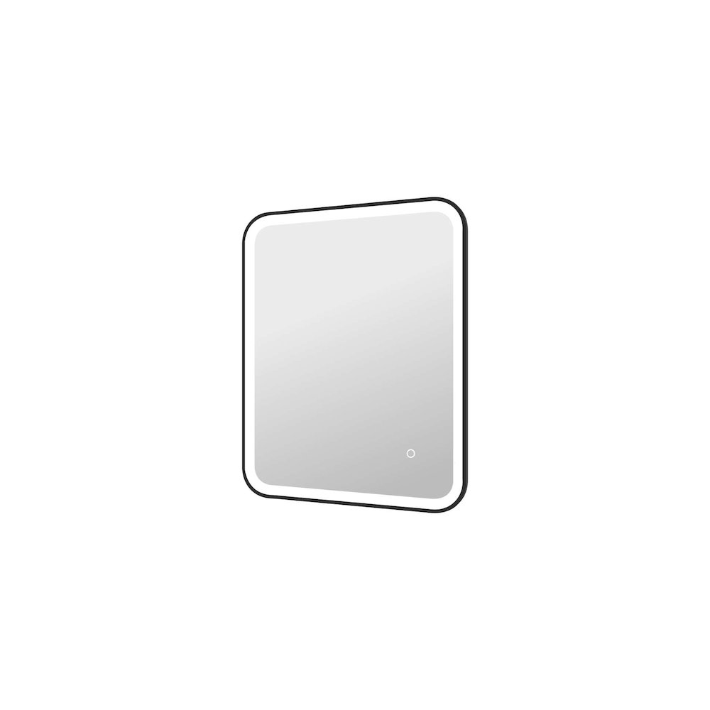 30 Inch Rectangle LED Front and Backlit Wall Mirror in Black