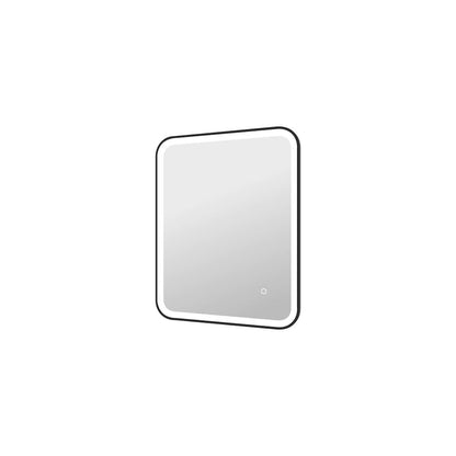 30 Inch Rectangle LED Front and Backlit Wall Mirror in Black