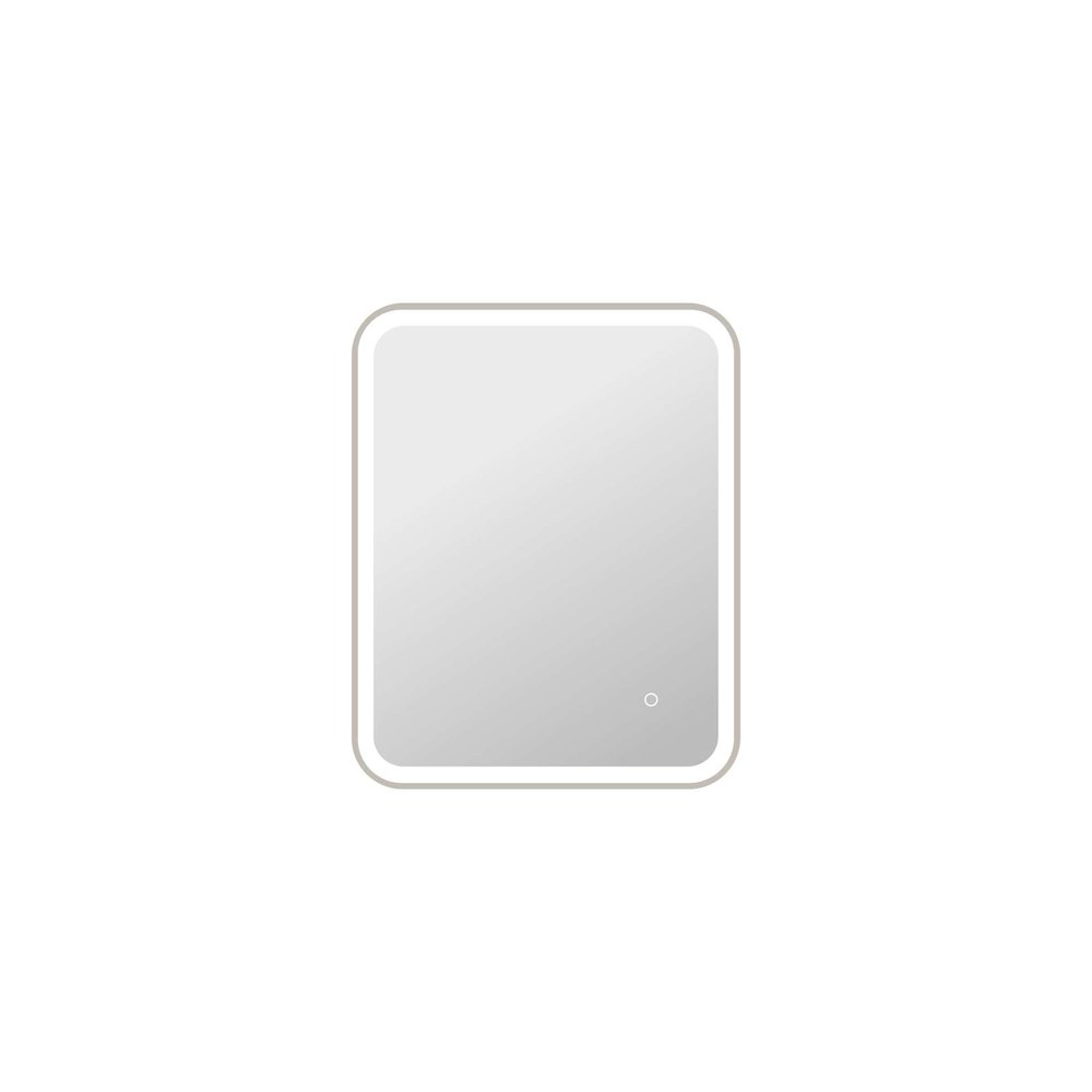 30 Inch Rectangle LED Front and Backlit Wall Mirror in Silver