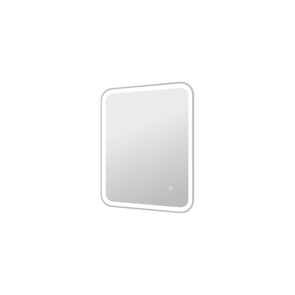30 Inch Rectangle LED Front and Backlit Wall Mirror in Silver
