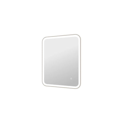 30 Inch Rectangle LED Front and Backlit Wall Mirror in Silver