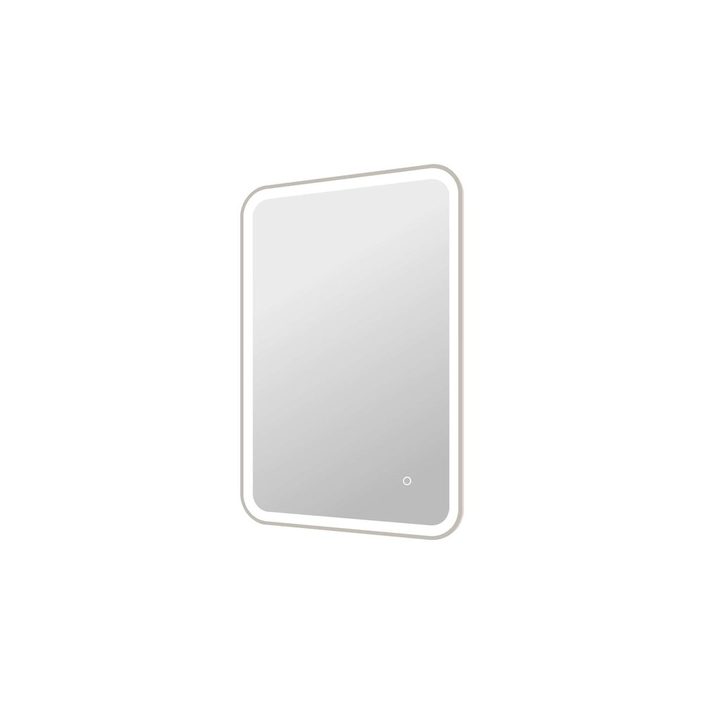 36 Inch Rectangle LED Front and Backlit Wall Mirror in Silver