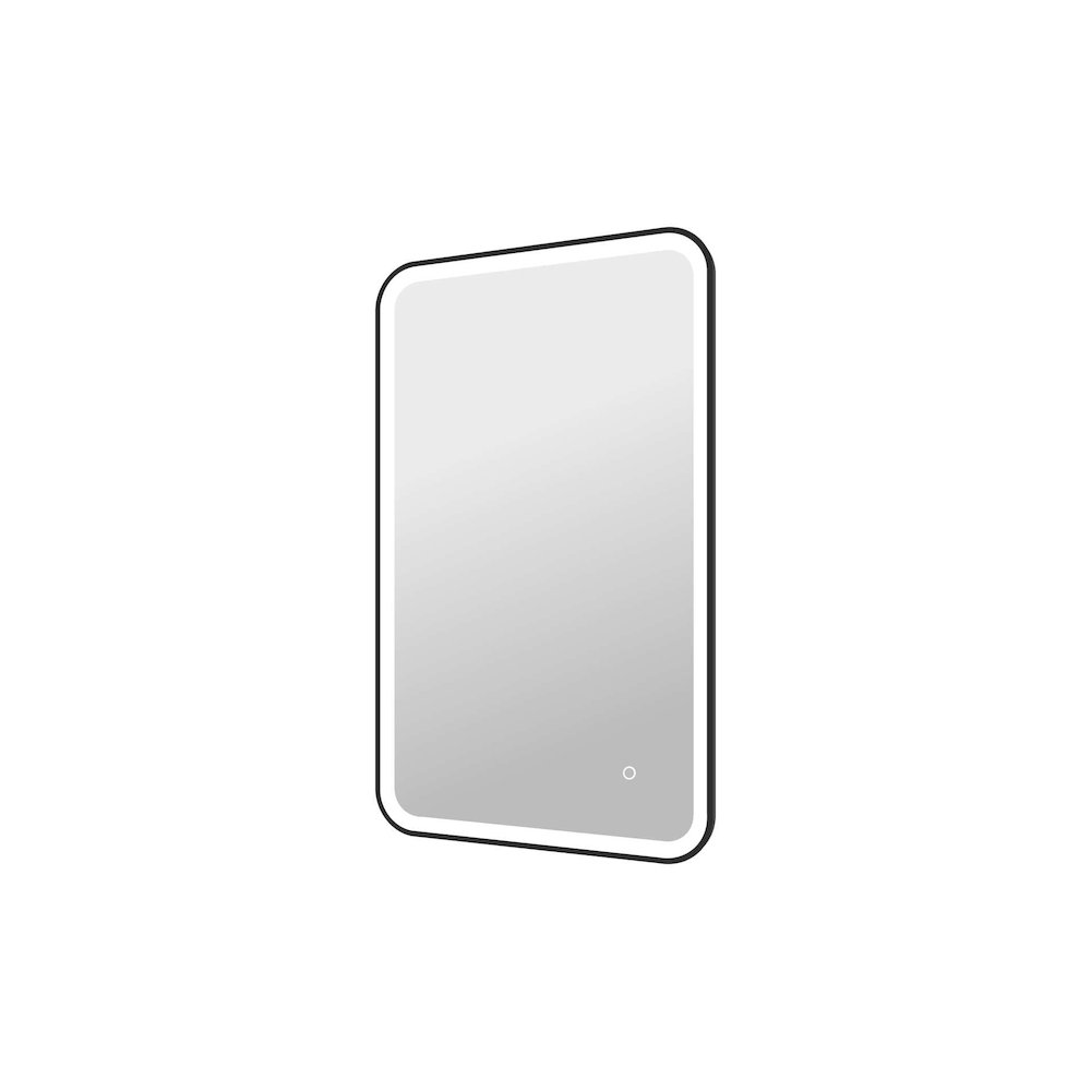40 Inch Rectangle LED Front and Backlit Wall Mirror in Black