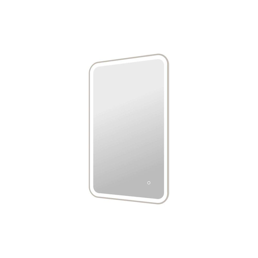40 Inch Rectangle LED Front and Backlit Wall Mirror in Silver