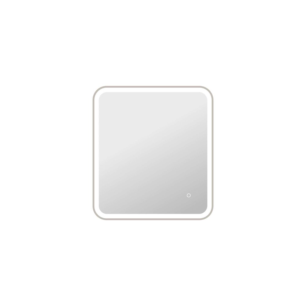 30 Inch Rectangle LED Front and Backlit Wall Mirror in Silver