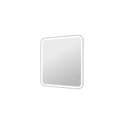 30 Inch Rectangle LED Front and Backlit Wall Mirror in Silver
