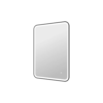 40 Inch Rectangle LED Front and Backlit Wall Mirror in Black