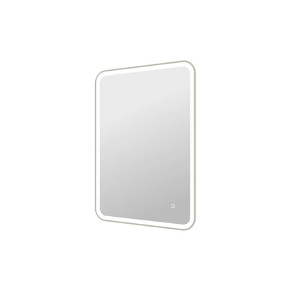 40 Inch Rectangle LED Front and Backlit Wall Mirror in Silver