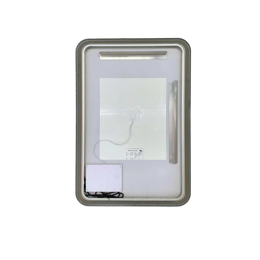 40 Inch Rectangle LED Front and Backlit Wall Mirror in Silver