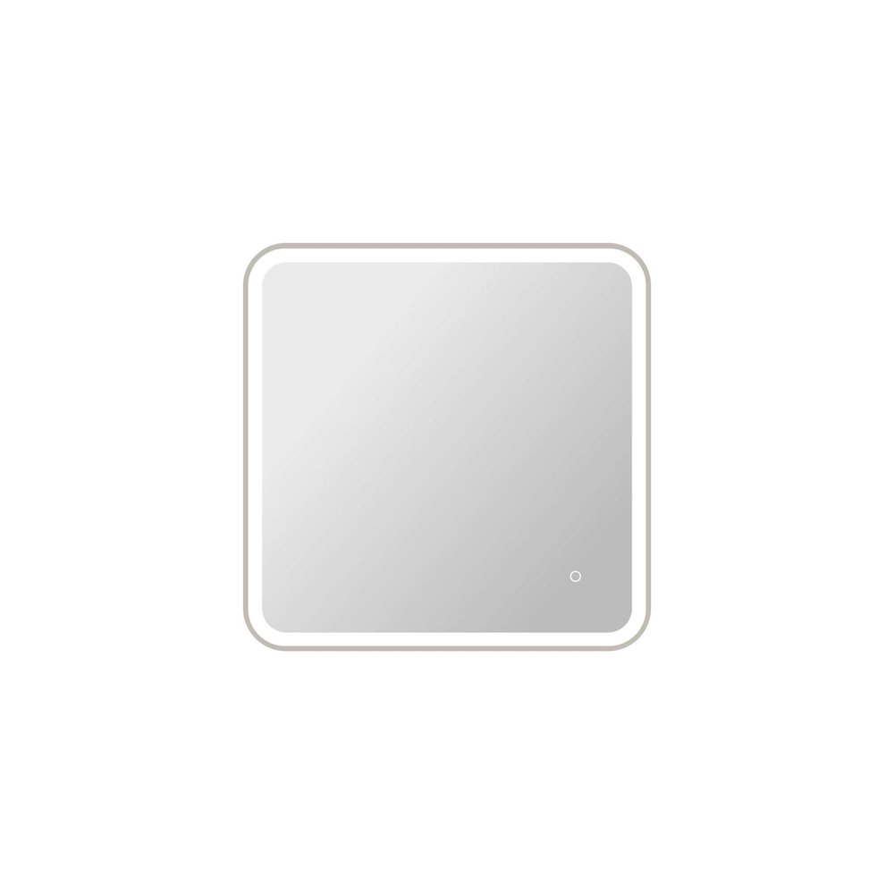 30 Inch Rectangle LED Front and Backlit Wall Mirror in Silver