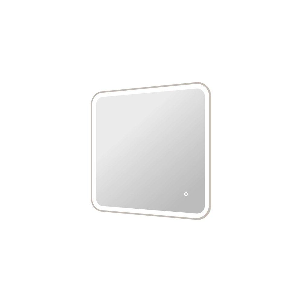 30 Inch Rectangle LED Front and Backlit Wall Mirror in Silver