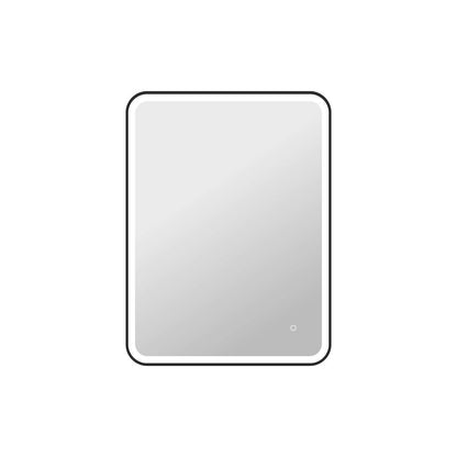40 Inch Rectangle LED Front and Backlit Wall Mirror in Black